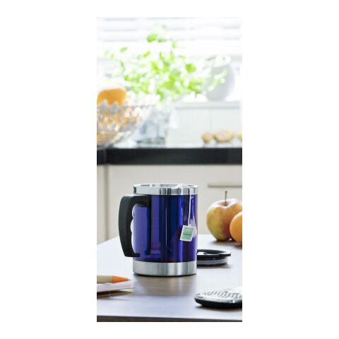 Stainless steel and AS double walled mug Gabi black | No Branding | not available | not available