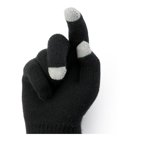 Polyester gloves Elena black | No Branding | not available | not available