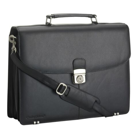 Leather Charles Dickens® briefcase Shia black | No Branding | not available | not available