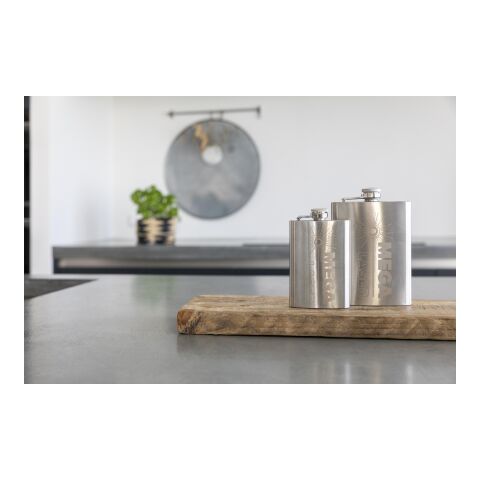 Stainless steel hip flask Benedict silver | No Branding | not available | not available