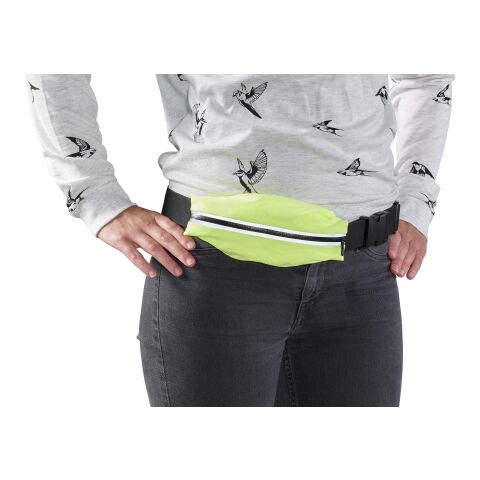 Waist bag Bastian, Polyester lycra (220 gr/m²) fluor yellow | No Branding | not available | not available