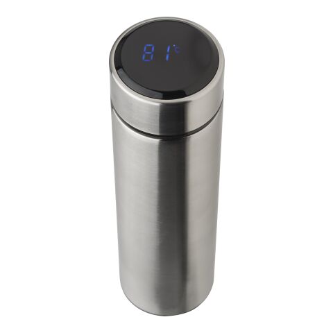 Stainless steel thermos bottle (450 ml) with LED display Fatima black | No Branding | not available | not available