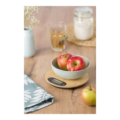 Bamboo kitchen scale Reanne brown | No Branding | not available | not available