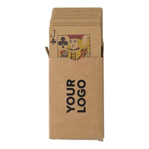 Recycled paper playing cards Andreina brown | No Branding | not available | not available