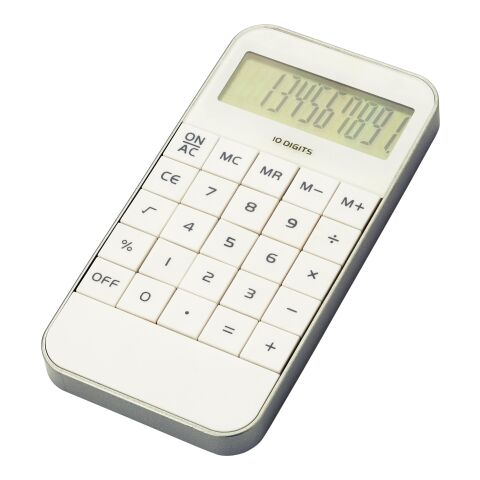Calculator Jareth, ABS white | No Branding | not available | not available