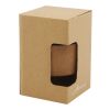 Lidan 360 ml borosilicate glass tumbler with cork grip and silicone lid Solid black | not available