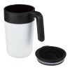 Nordia 400 ml double-wall recycled mug Standard | White | No Branding | not available | not available