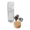 Bailey 400 ml borsilicate glass infuser bottle with bamboo lid Standard | white | Not applicable | No Branding | not available | not available