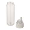 Theron 700 ml RCS recycled plastic water bottle with dual function lid and flip straw White