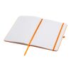 Teak A5 recycled hard cover notebook with lined pages Standard | Orange | not available | No Branding | not available | not available