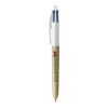 BIC® 4 Colours Wood Style with Lanyard White-White/Natural Wood(2)