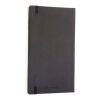 Moleskine ruled L soft cover notebook Standard | Solid black | Paper Print | paper band | 460 mm x 55 mm