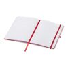 Spectrum A5 hard cover notebook with coloured edge Red