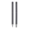 Lucetto recycled aluminium ballpoint and rollerball pen gift set Standard | Grey | Not applicable | No Branding | not available | not available