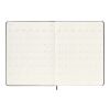 Moleskine hard cover 12 month XL weekly planner Standard | Solid black | not available | No Branding | not available | not available