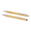 Oblys bamboo ballpoint pen and mechanical pencil set (black ink) Standard | Natural | Not applicable | No Branding | not available | not available