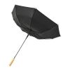 Alina 23" auto open recycled PET umbrella Standard | Solid black | No Branding | not available | not available | not available