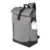 Hoss 15.6" roll-up laptop backpack Standard | Heather grey-Solid black | No Branding | not available | not available | not available