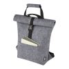 Felta GRS recycled felt roll-top bike bag 13L Standard | Grey | No Branding | not available | not available | not available