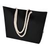 Florida 270 g/m² GRS recycled beach tote bag 18L Standard | Solid black-Solid black | not available | No Branding | not available | not available | not available
