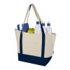 Sam 320 g/m² GRS recycled cotton tote bag Standard | Navy-Natural | not available | No Branding | not available | not available | not available