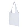 Madras Blend 140 g/m² GRS recycled foldable cotton tote bag 7L White
