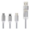 Versatile 5-in-1 charging cable Standard | Silver | No Branding | not available | not available
