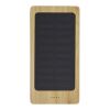 Alata 8000mAh bamboo solar power bank Standard | Beige | No Branding | not available | not available