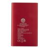 Pep 4000 mAh Type-C recycled aluminium power bank Standard | Red | Not applicable | No Branding | not available | not available