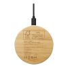 Essence 15W bamboo wireless charging pad Standard | Brown | No Branding | not available | not available
