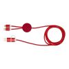 Alasia 5-in-1 recycled aluminium and plastic 150 cm data sync and 27W fast charge cable Standard | Red | not available | No Branding | not available | not available