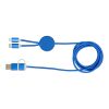 Alasia 5-in-1 recycled aluminium and plastic 150 cm data sync and 27W fast charge cable Standard | Royal blue | not available | No Branding | not available | not available