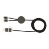 Alasia 5-in-1 recycled aluminium and plastic 150 cm data sync and 27W fast charge cable Standard | Black | Not applicable | No Branding | not available | not available