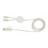 Citala 5-in-1 recycled plastic 150 cm data sync and 27W fast charge cable Standard | White | not available | No Branding | not available | not available