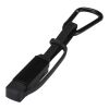 Algieba 65W 3-in-1 recycled aluminium charging cable with carabiner Solid black