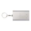 Arcturus 2000 mAh recycled aluminium power bank with keychain Standard | Silver | No Branding | not available | not available