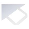 Kraft 80-90 g/m2 paper bag with flat handles - X large white | No Branding | not available | not available