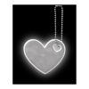 RFX™ H-12 heart reflective PVC hanger White | No Branding | not available | not available