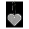 RFX™ H-16 heart reflective PVC hanger White | No Branding | not available | not available