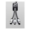 SCX.design C33 60W Type-C charging cable with dual light-up logo  Heather black | No Branding | not available | not available