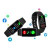 Prixton AT806 multisport smartband with GPS Standard | Solid black | Laser Engraving | body | 8 mm x 15 mm