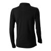 Oakville long sleeve women's polo Standard | Solid black | S | No Branding | not available | not available | not available