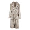 VINGA Louis luxury plush GRS RPET robe size S-M grey | No Branding | not available | not available | not available