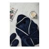VINGA Louis luxury plush GRS RPET robe size S-M navy | No Branding | not available | not available | not available