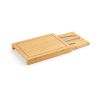 Brancusi Board Bamboo with Kitchen Knives Natural | No Branding | not available | not available | not available