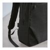 Vilnius Backpack 18L rPET. Front pocket. Fits 17" Laptop Solid black | No Branding | not available | not available | not available