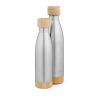 Rio Grande Bottle rSS and Bamboo 530ml. Double wall and Leakproof Silver | No Branding | not available | not available | not available