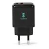 Franklin Wall Charger rABS 20W. USB-C and USB-A Fast charging Solid black | No Branding | not available | not available | not available