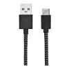 Leibniz Cable rPET. 1m USB-C to USB-A. Fast Charge Black | No Branding | not available | not available | not available