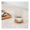 Ravel individual round cork coaster with rim. Made in Portugal Natural | No Branding | not available | not available | not available